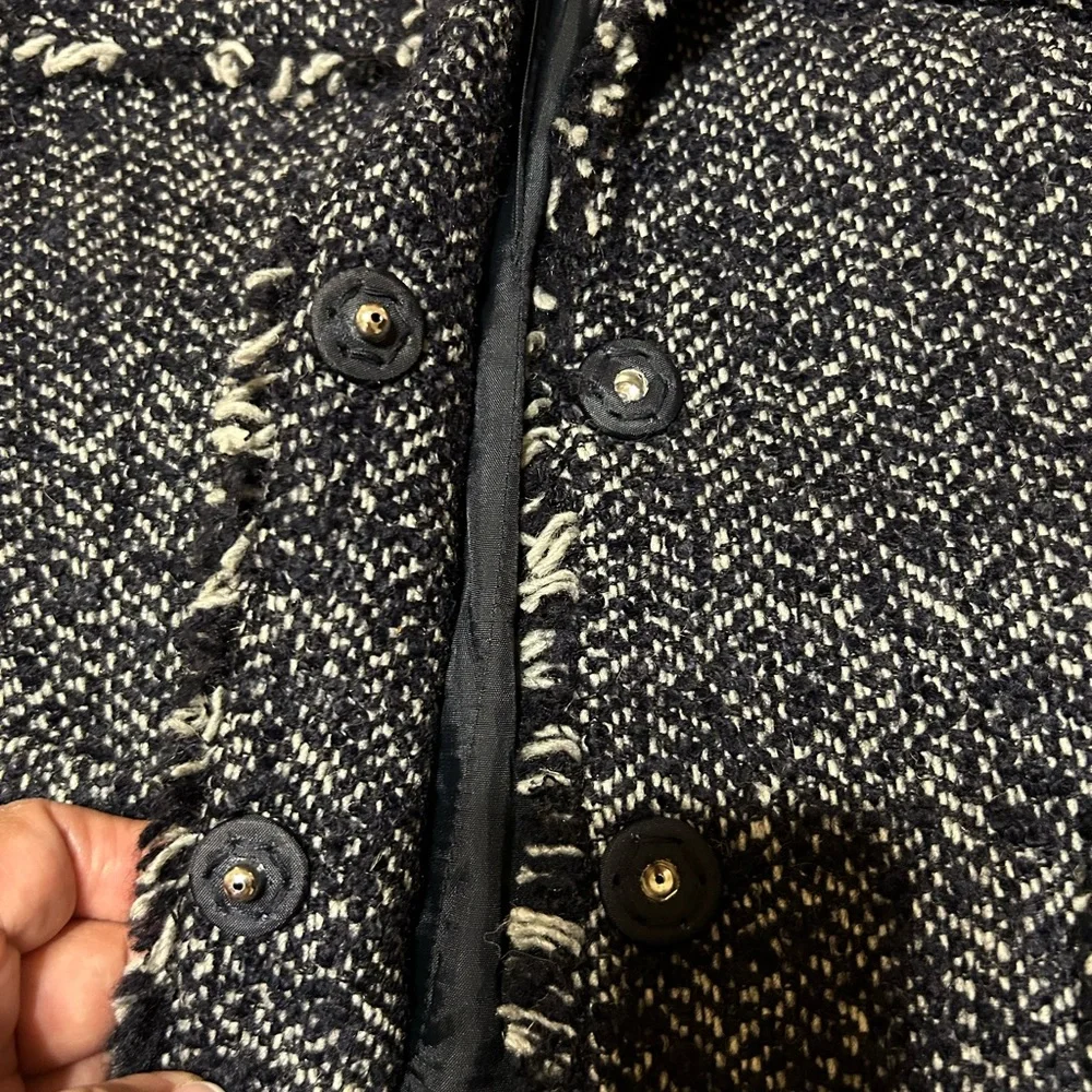 Jones New York Collection Women's Indigo Tweed Jacket - Picture 8 of 8